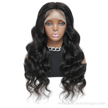 Wholesale Body Wave Human Hair Wig , 100% Cuticle Aligned Virgin Hair Brazilian 13*4 Lace Front Wigs for Black Women